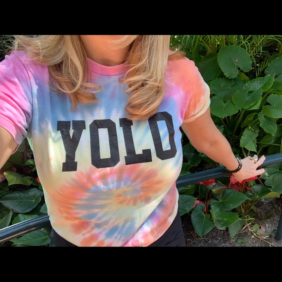 Tie Dye YoLo shirt inspo by polo - Picture 1 of 2